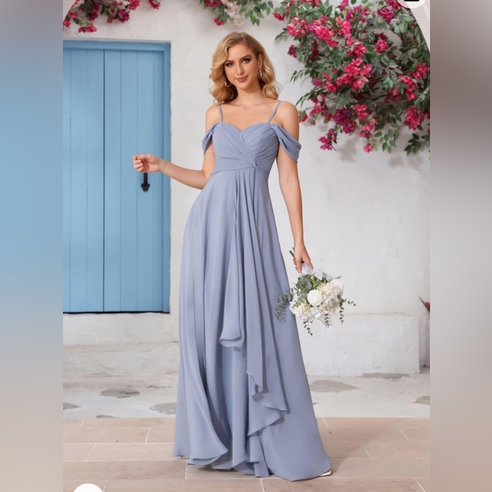 Dusty Blue Bridesmaid’s Dress